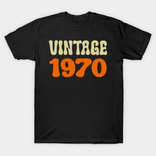 vintage 1970 birthday retro T-Shirt